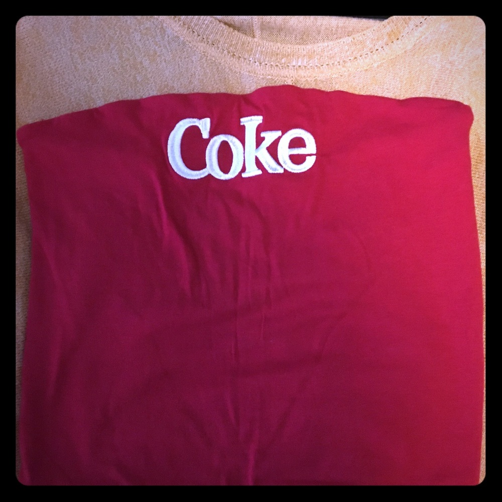 Coke tube top crop top